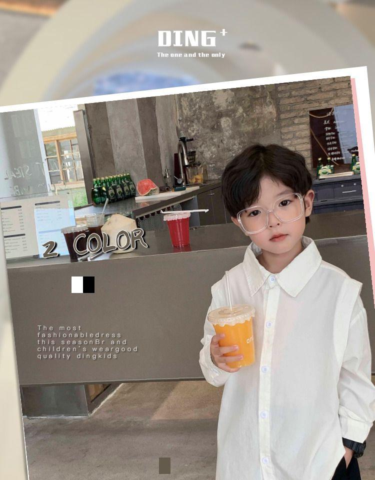 Product Introduction of Áo Sơ Mi Dài Tay Trẻ Em, Trang Phục Đẹp Trai, Áo Sơ Mi Trắng Nghệ Thuật Cho Em Bé Thời Trang, Áo Sơ Mi Đen Cho Bé Trai, Thích Hợp Cho Quần Áo Mùa Thu, Cho Bé Trai 1