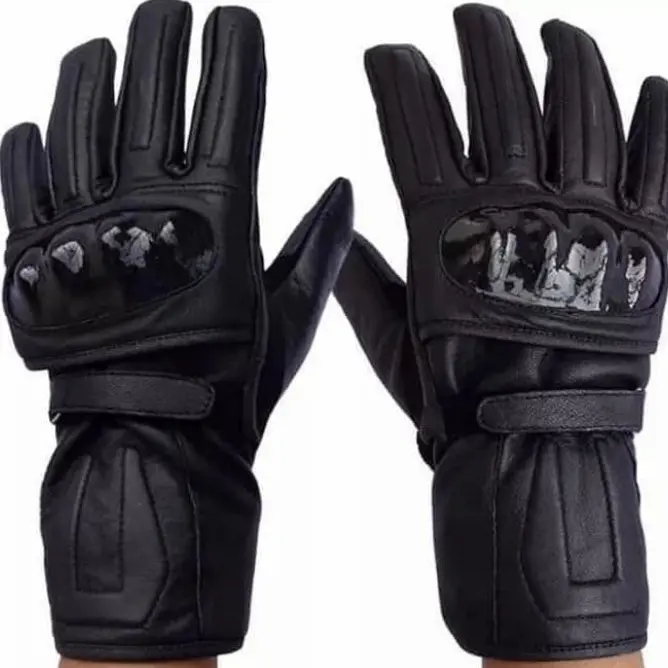 Sarung Tangan Motor Kulit Asli / Sarung Tangan Batok Fiber Anti Pecah Glove Rider 1