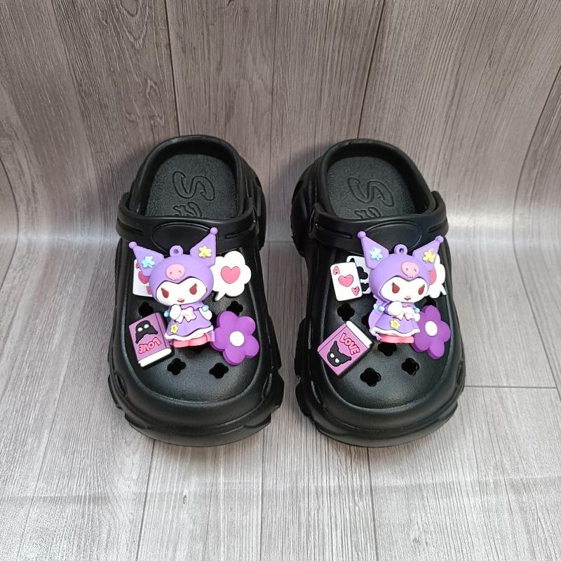 Dép sục dép kẹp KUROMI đế cao 5.5CM siêu nhẹ cho bé gái mã KRM 2