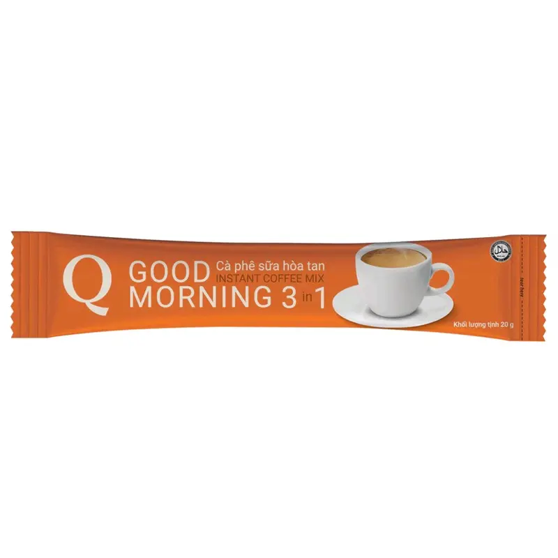 Combo 5 bịch cà phê sữa trần quang Goodmorning,mỗi bịch 24 ống x 20gram Coffee Cafe   coffee   coffee caphe 2