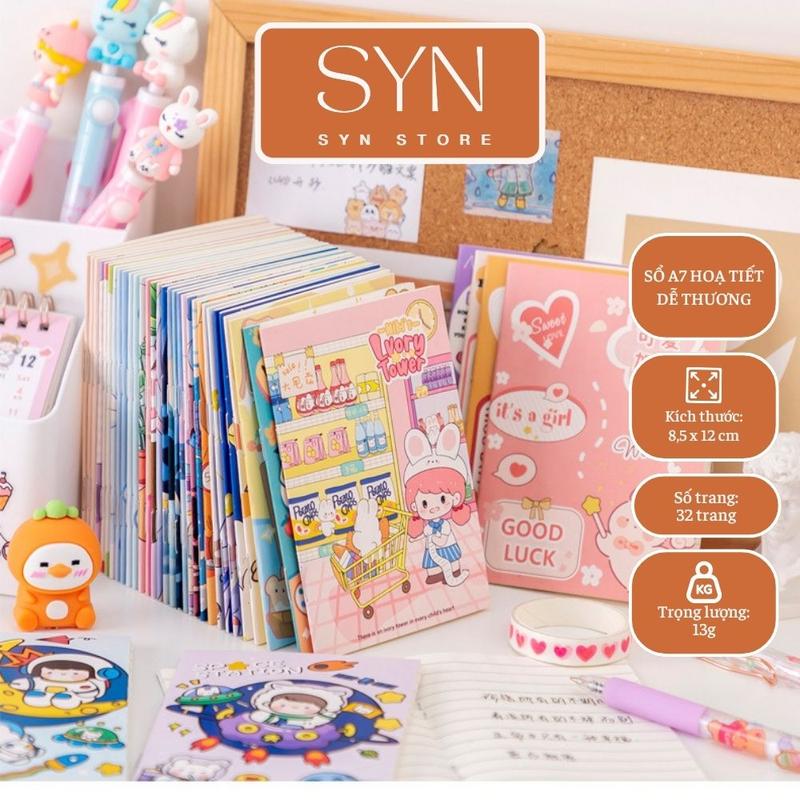 Sổ học sinh giá rẻ - Combo 30 Sổ ghi chép a7 - sổ tay giá rẻ - quà tặng học sinh tiểu học - khen thưởng học sinh