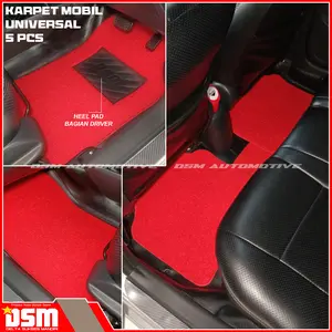 Karpet Mobil Universal - 5 Pcs / Karpet Mie Universal Mobil Avanza Sigra Agya Dapat Digunakan Semua Mobil Car