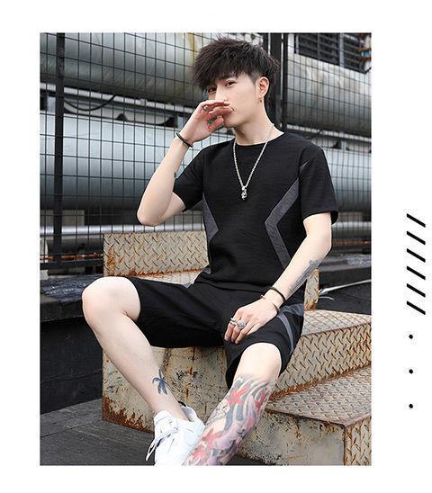 Product Introduction of Bộ Đồ Thể Thao Nam, ngắn Tay, Thường Ngày, Hàng Mới Về Mùa Hè, Quần Đùi Thời Trang Dáng Rộng Trẻ Trung, Bộ Hai Mảnh, Hợp Xu hướng, Có Sẵn Độc Lập Hoặc Bộ 14