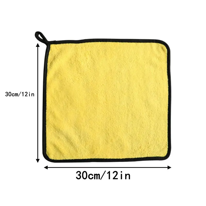 Double-Sided Car Washing Towel Kit, Super Fine Fiber Towel, Portable Small Car Cleaning Rag 1