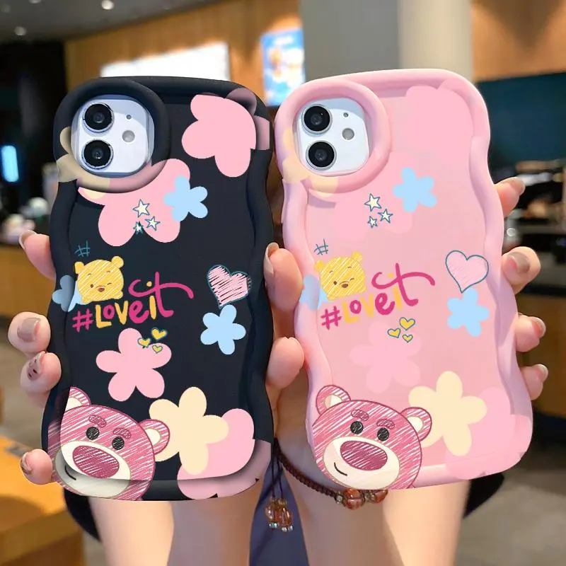 Casing Hp Tecno Pop 8 SPARK 10 PRO SPARK 20 PRO PLUS Spark 20 Spark 20C Spark Go 2024 Casing Girly Strawberry Bear Soft Bumper Casing Terbaru Ponsel Silicone 1