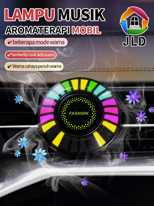Lampu Musik Aromaterapi Mobil App Control Car Music Rhythm Lamp RGB LED Strip Kontrol Suara Irama Suara Suasana Cahaya 2