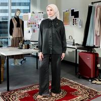 Gambar Nobby Arundaya Kulot Celana Panjang Wanita Terbaru Bahan Ayesha Silk - Hijau, S dari Nobby Kota Tangerang Selatan 3 Tokopedia
