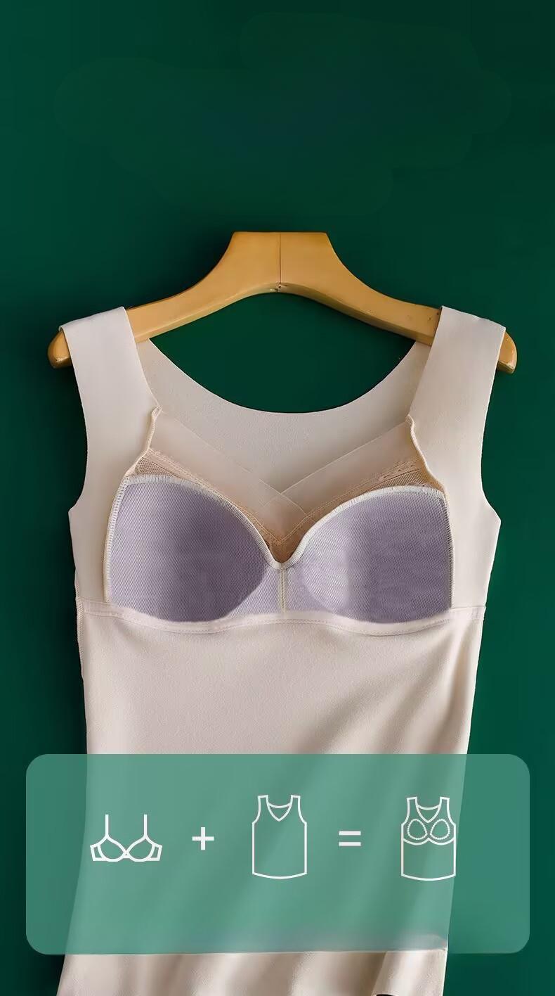 Product Introduction of Áo Vest Giữ Nhiệt Nhung Đức Hai Mặt, Thiết Kế Công Chúa, Dành Cho Nữ, Lớp Nền Không Để Lại Dấu Vết Dày Dặn Bằng Nhung, Thích Hợp Cho Mùa Thu Và Mùa Đông, Đồ Lót Giữ Nhiệt, # BXB11 a o Jacket Chun Top 7