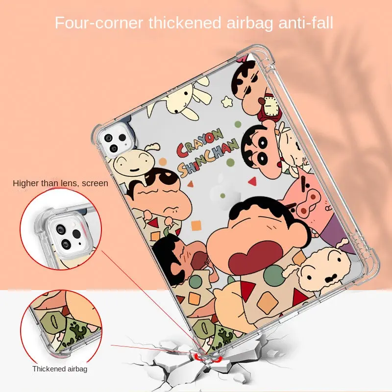 Ốp Bảo Vệ IPad, Dành Cho Pro11 Inch Và Mini6, Thiết Kế Bút Chì Màu Một Mặt, Chất Liệu Silicon, Tương Thích Với iPad 10, Air5 / 4 Và Air3, Hoàn Toàn Mới, Mềm Mại, Tương Thích Với Máy Tính Bảng 2021 6