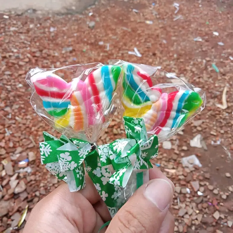 PERMEN LOLIPOP 4CM KUPU ISI 20 PCS MURAH GROSIR 2