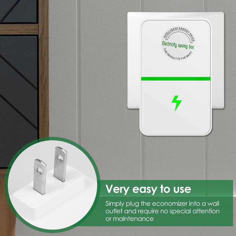 Product Introduction of BIA Power Saver Portable Electricity US Energy Saver Smart Saving Box Safe Household Plug 90V-250V for Office Kitchen Accesso 30