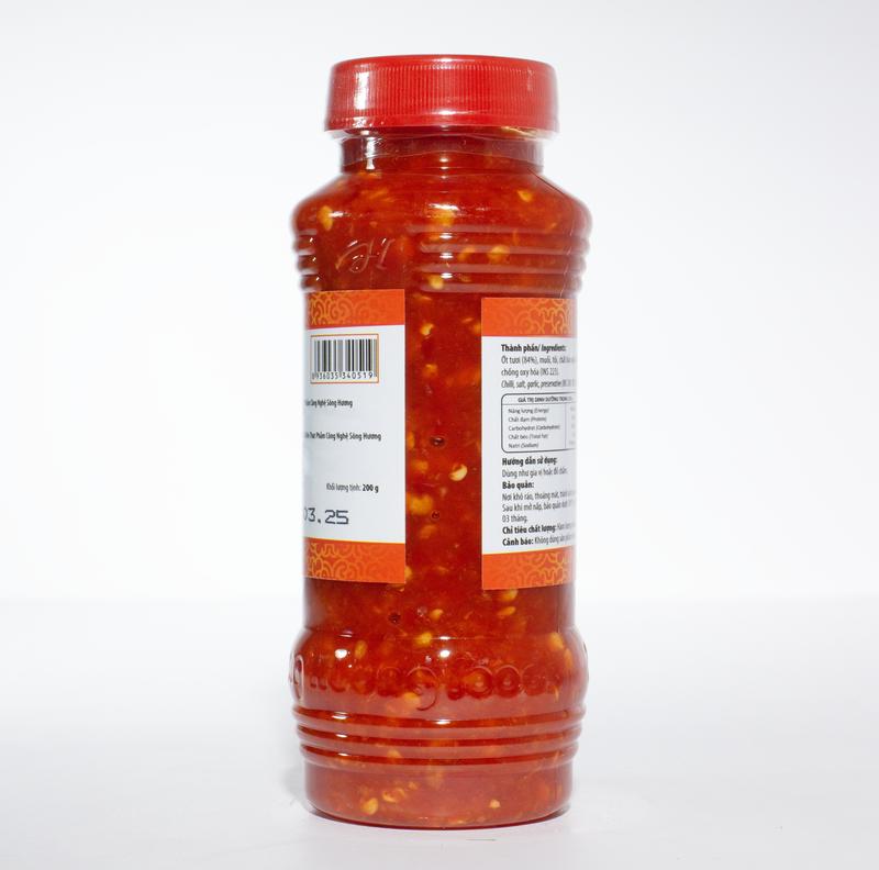 Ớt Tươi Xay Sông Hương Foods Hũ 200g - Ăn kèm bún, phở, mì tôm, bánh tráng, pha nước mắm, sốt Gia Vị Cay Chua 2