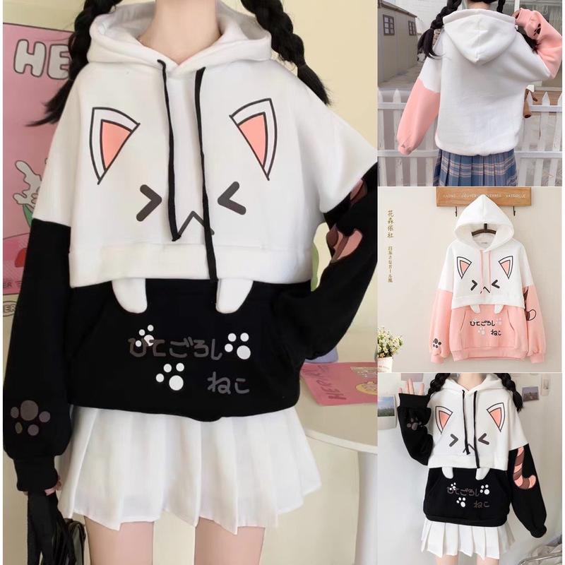 Áo Khoác Hoodie TAI THỎ Nam Nữ Chất Nỉ Bông Dày Dặn Unisex