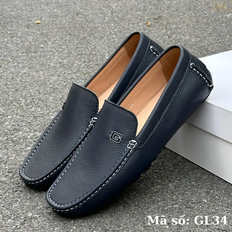 Giày lười Nam Alo Davin Da Bò Cao Cấp GL34 6