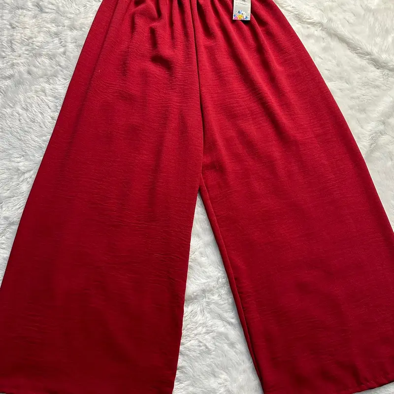 Kulot crinkle 100’ribu 4pcs celana kulot panjang variasi kancing button 5