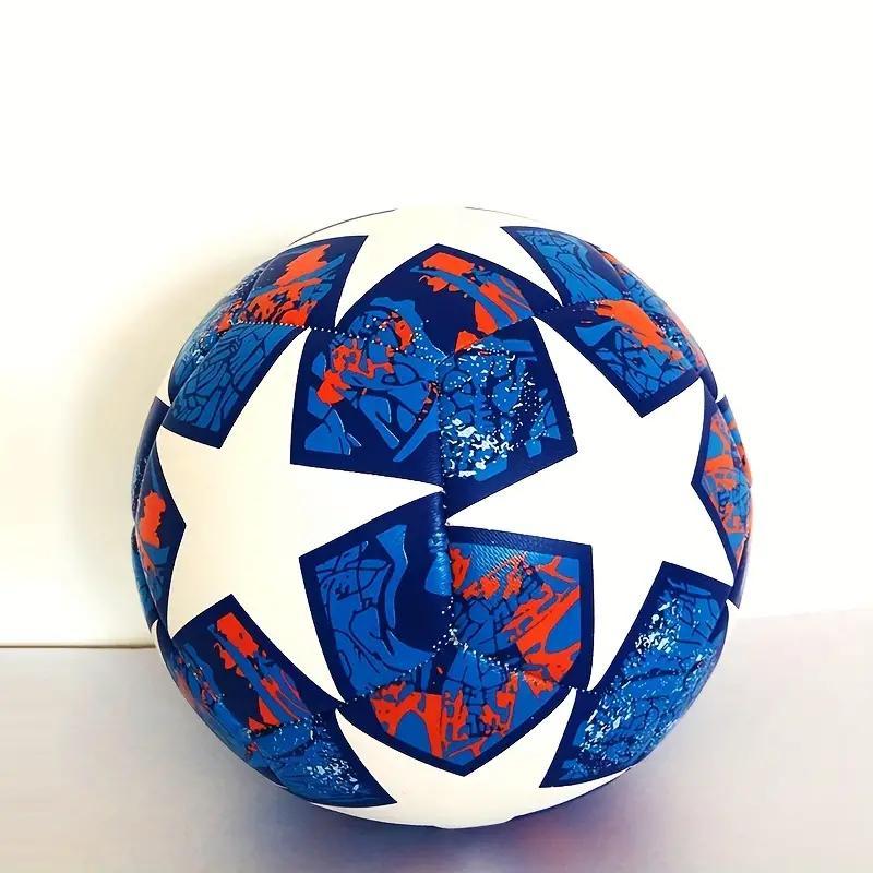 Size 5 Soccer Ball, 1 Count Personalized Hand-Applied Football Ball, Durable & Long-Lasting Official Game Weight Soccer Ball with Pump 3