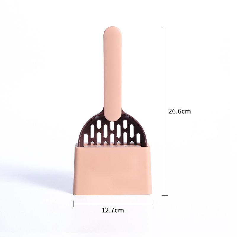Product Introduction of Cat Litter Scoop Plastic Cat Litter Shovel With Base Self Cleaning Cat Litter Box Shovel Kitten Toilet Clean Tools Cat Supplies 0
