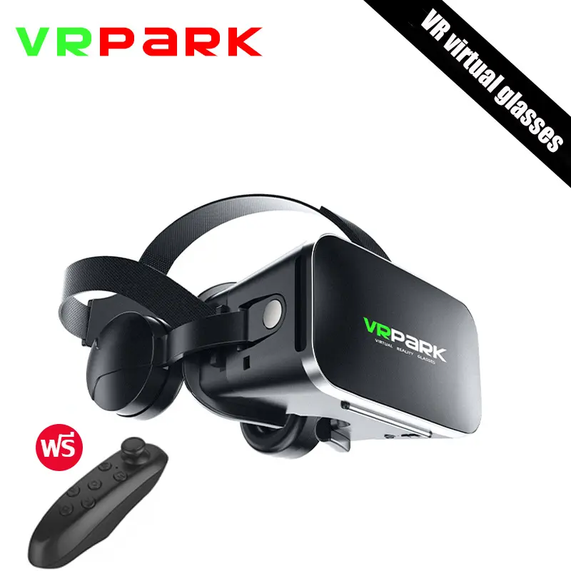 แว่นตา VR 3D สำหรับ iOS Android เกมสมาร์ทโฟนประสบการณ์จริงพล็อตภาพยนตร์สัมผัสโลกเล็ก ๆ ของคุณเอง PSVR สีดำ