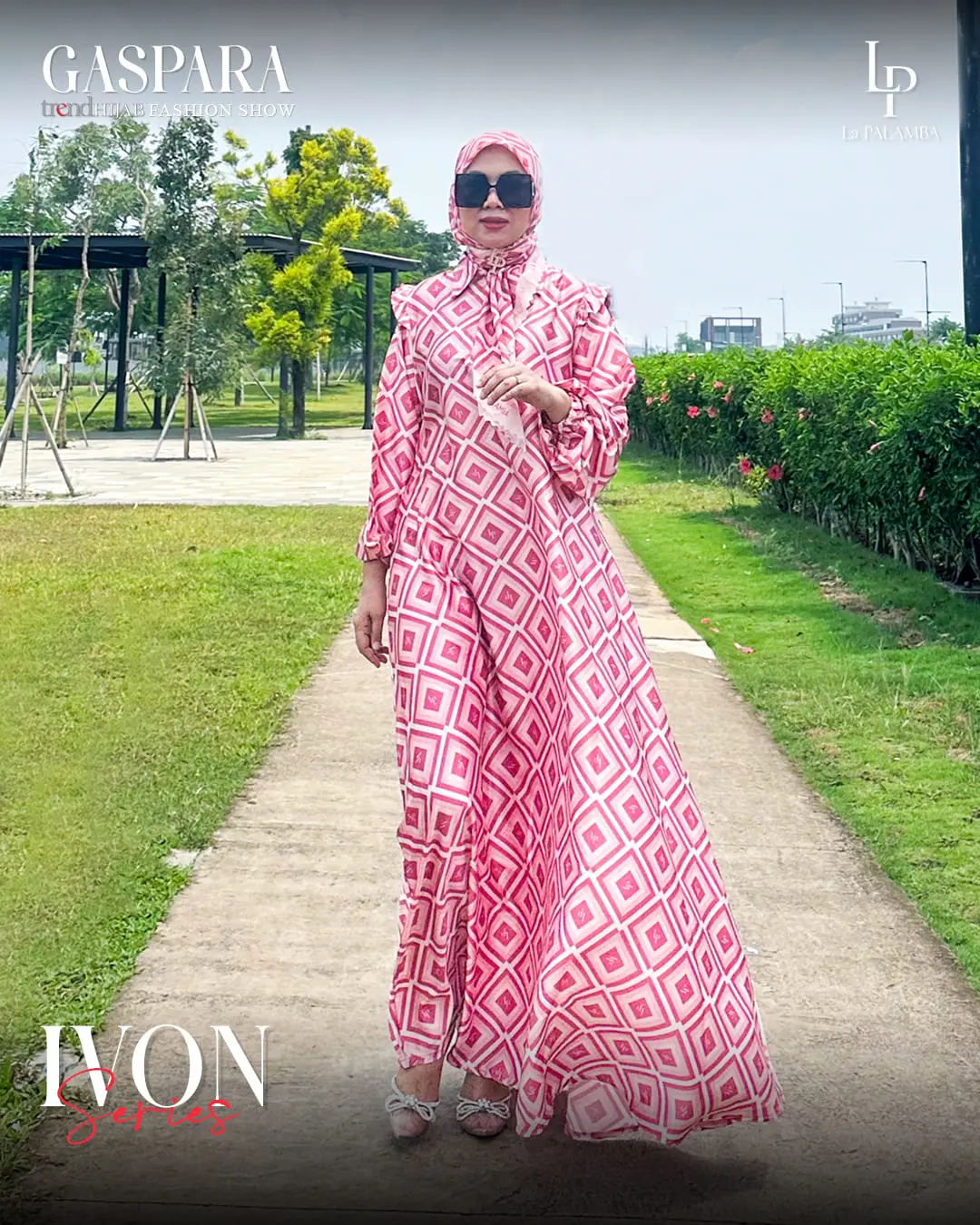 Ivon series*(GAMIS+SCARF)* Silk Digital Printing design by LA PALAMBA Sutra Sutra Sutra
