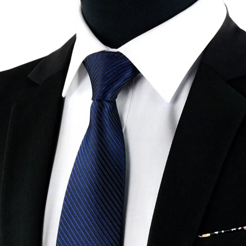 Cà Vạt Sọc Cổ Điển, Dệt Jacquard, Chất Liệu Lụa, Dành Cho Bộ Com Lê Nam, Cà Vạt, Cà Vạt, Thời Trang Mới 1