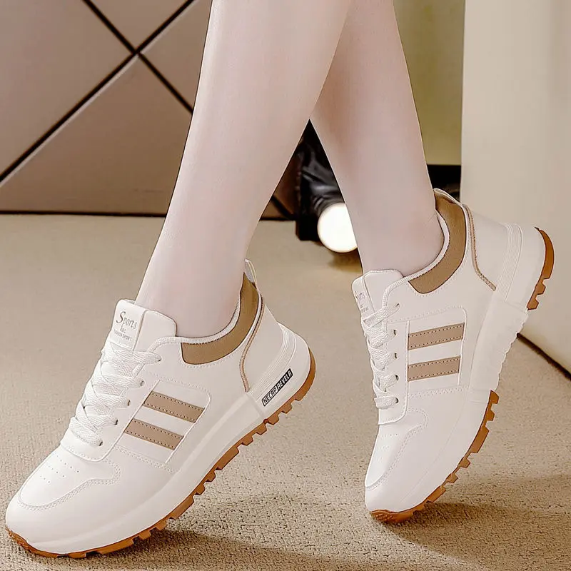 Giày Thể Thao Nữ, Da, Dễ Phối Đồ Đế Dày, Nhẹ, Không Trơn Trượt, Cortez Phổ Biến, Hàng Mới Về Mùa Thu 2024 Shoes Sneaker Cổ Cao