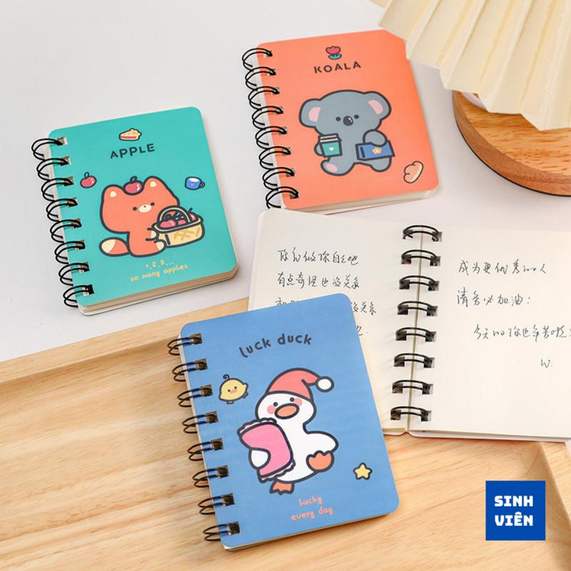 Sổ tay mini note book size A7 hoạt hình dễ thương 4