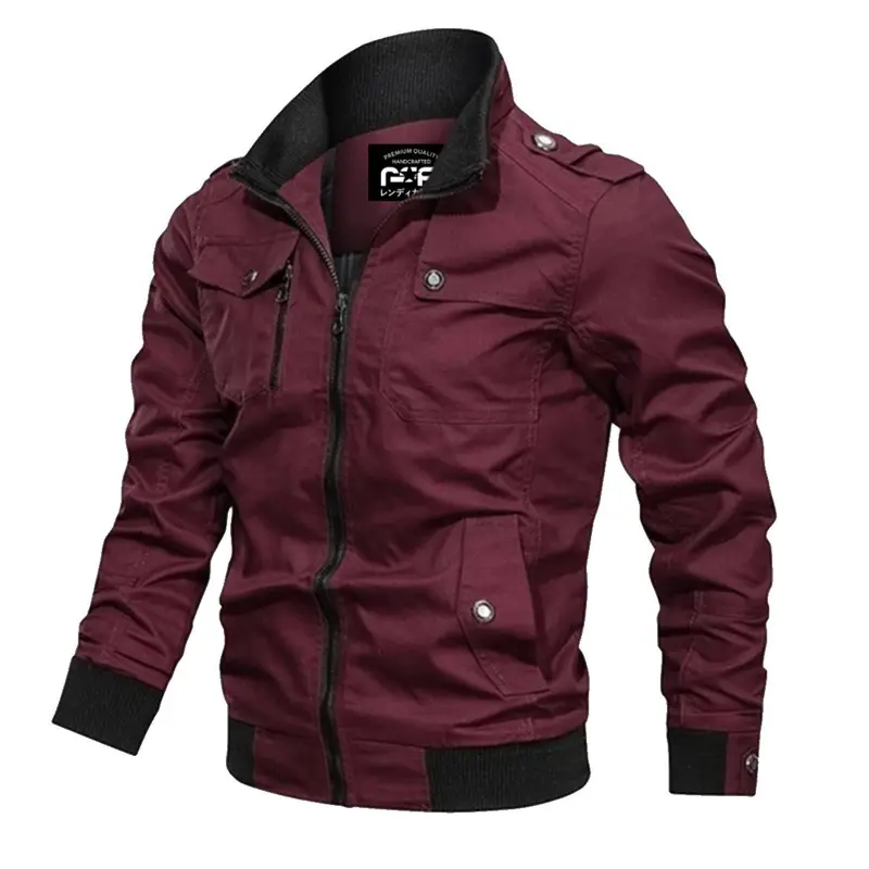 Jaket Bomber Kanvas Military Klasik By Rsp Jaket Bomber Klasik Pria Casual Tebal Semi Parka 5