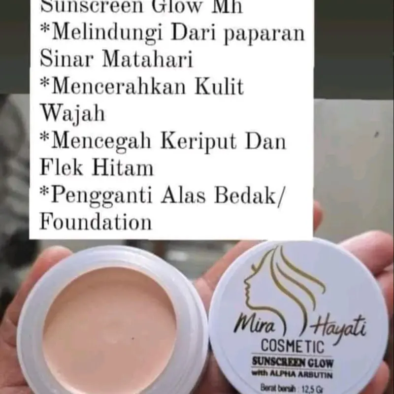 MH COSMETICS BPOM SUNCREEN GLOW ORI 1