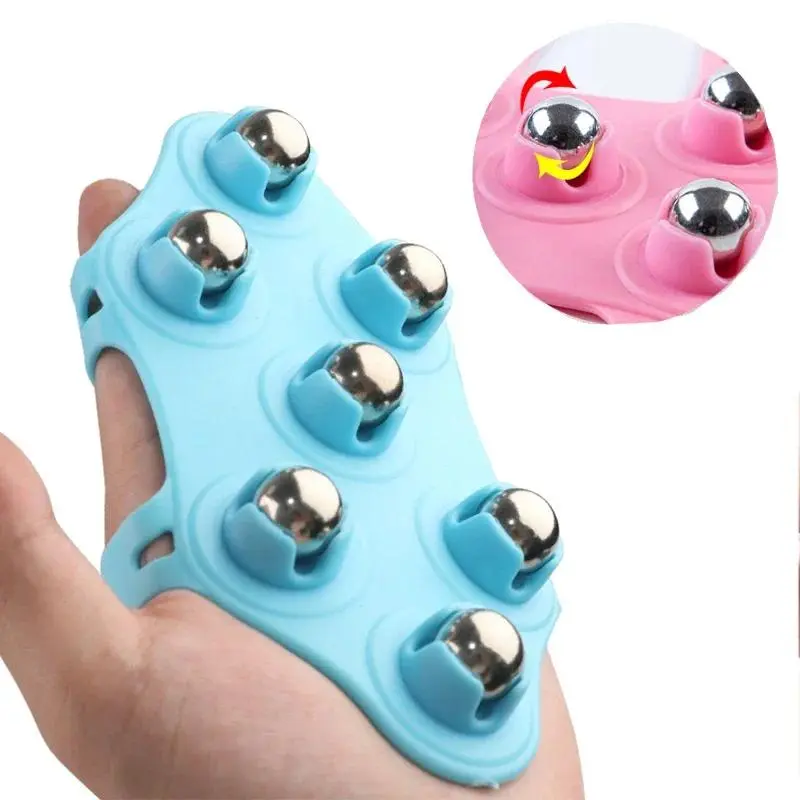 Balls Body Massage Glove Roller Ball Anti-Cellulite Muscle Pain Relief Relax Massager For Neck Shoulder Buttocks Body Care Tools