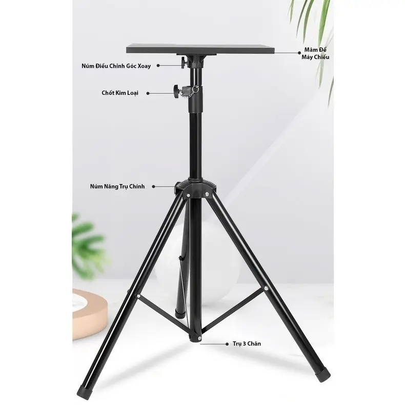 Giá Đỡ Máy Chiếu 3 Chân 1m8 Corisu Đa Năng Di Động, Điều Chỉnh Độ Cao Linh Hoạt, Có Thể Gấp Gọn, Nhẹ, Chắc Chắn Dễ Dùng Phụ Kiện 7