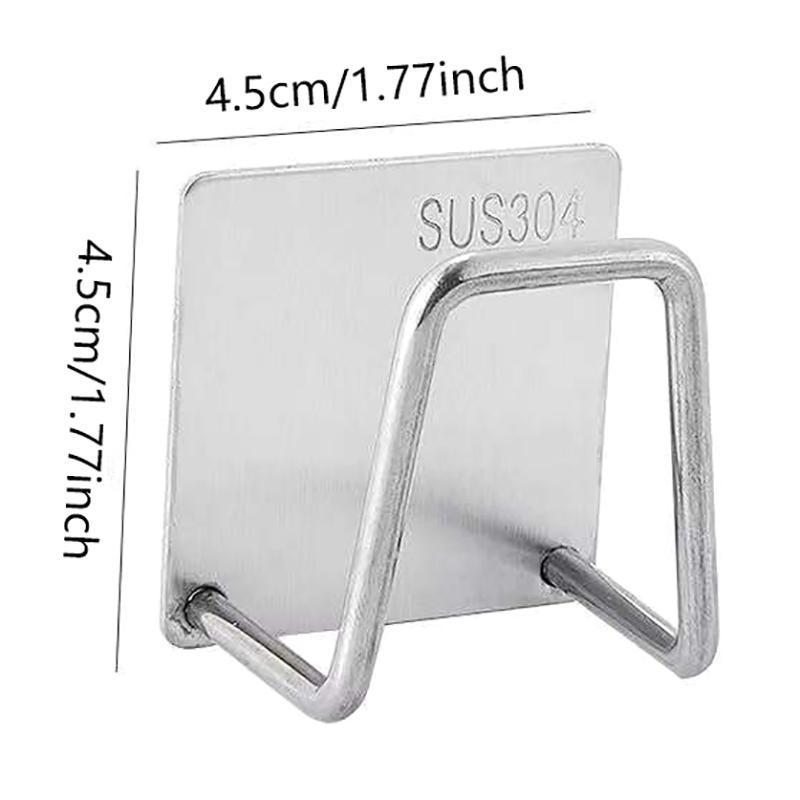 [YCK]Kitchen Sponges Racks Self Adhesive Sink Sponges Drain Drying Rack Holders Kitchen Sink Accessories Dropshipping Stainless Steel Hanging Light 6