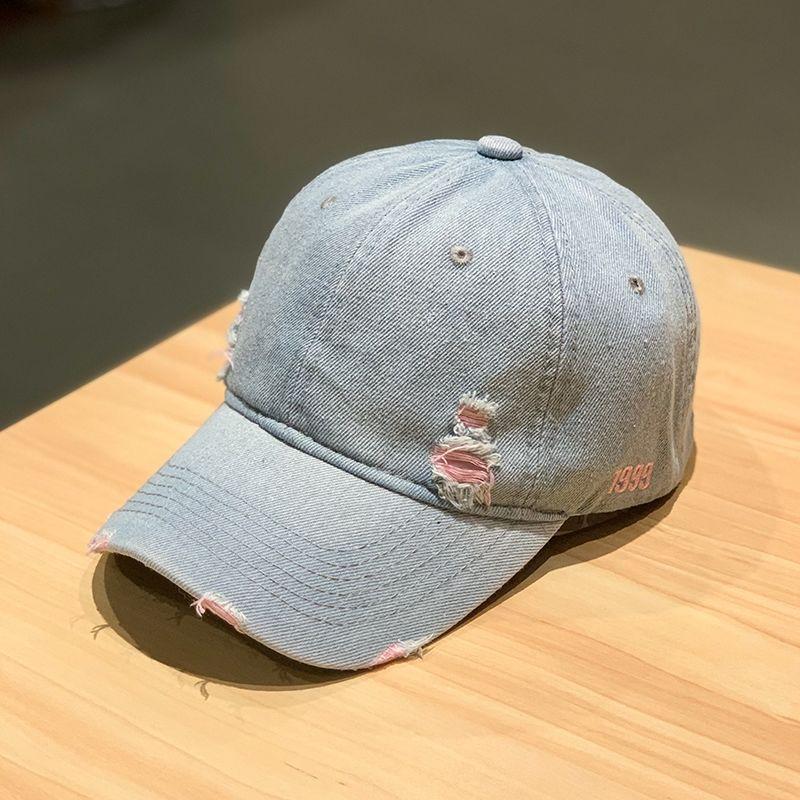 Product Introduction of Mũ Bóng Chày Denim, Phong Cách Cổ Điển Màu Trơn Thời Trang Cá Tính, Mũ Lưỡi Trai Rách, Thiết Kế Lỗ, Hợp Xu hướng Cho Nam Và Nữ, Phong Cách Hip-Hop Đường Phố, Mũ Chống Nắng Hat Cap 9