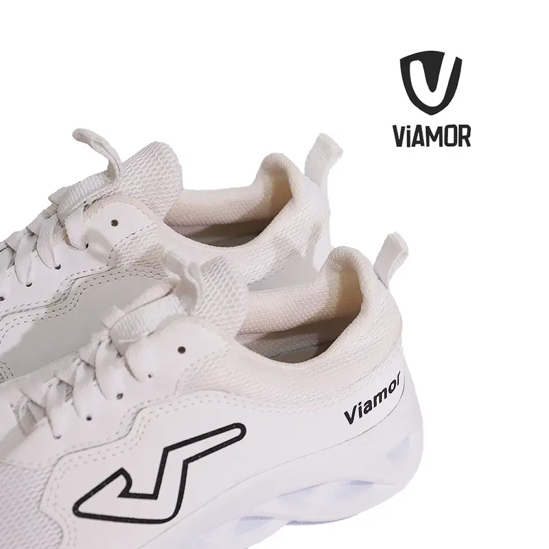 Sepatu Viamor Running Hero Series White / Sepatu Sneakers Casual Sport Pria Wanita Size 36-43 Kerja Shoes Fashion putih 1