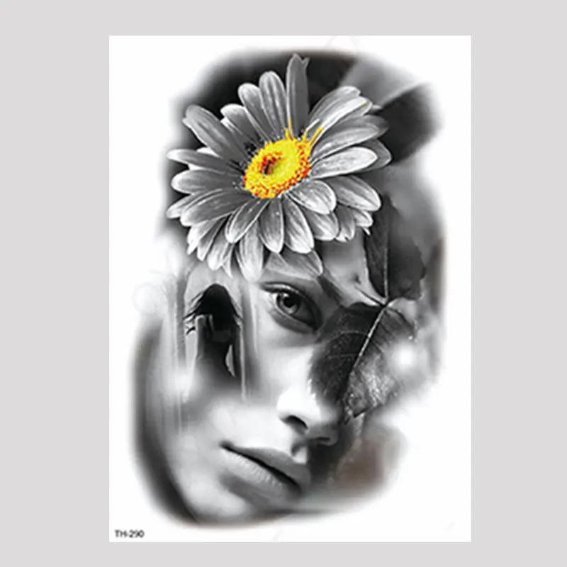 Stiker Tatto Temporary Wanita Waterproof Ukuran 21x15cm TH-12 4