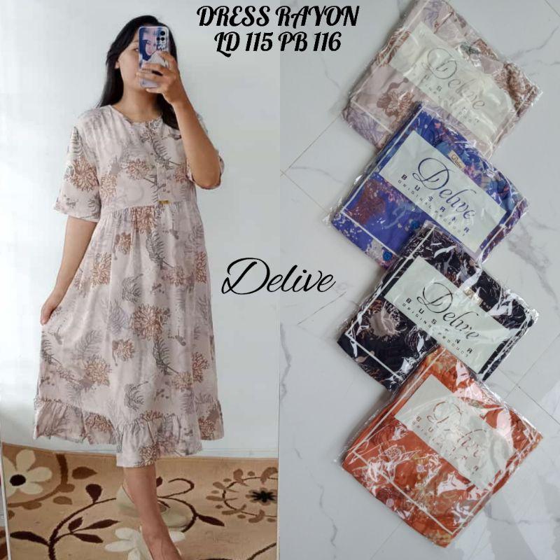 Product Introduction of Dress rayon motif salur//dress rayon motif bunga dahlia 0