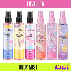 Lovillea Parfum Body Mist 100ml Fruity Movie Freshy Park Vanilla Cafe Chillin Sunday Catchin Poppin