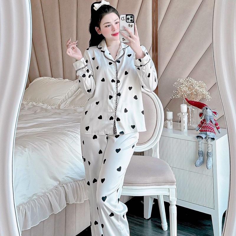 [Phom 40-55kg] Bô  Lụa chất Liệu LAtin mịn Viền Tròn, Đủ Tay NGắn , Tay Dài, Nhiều Màu Nữ Áo Women Voi 4