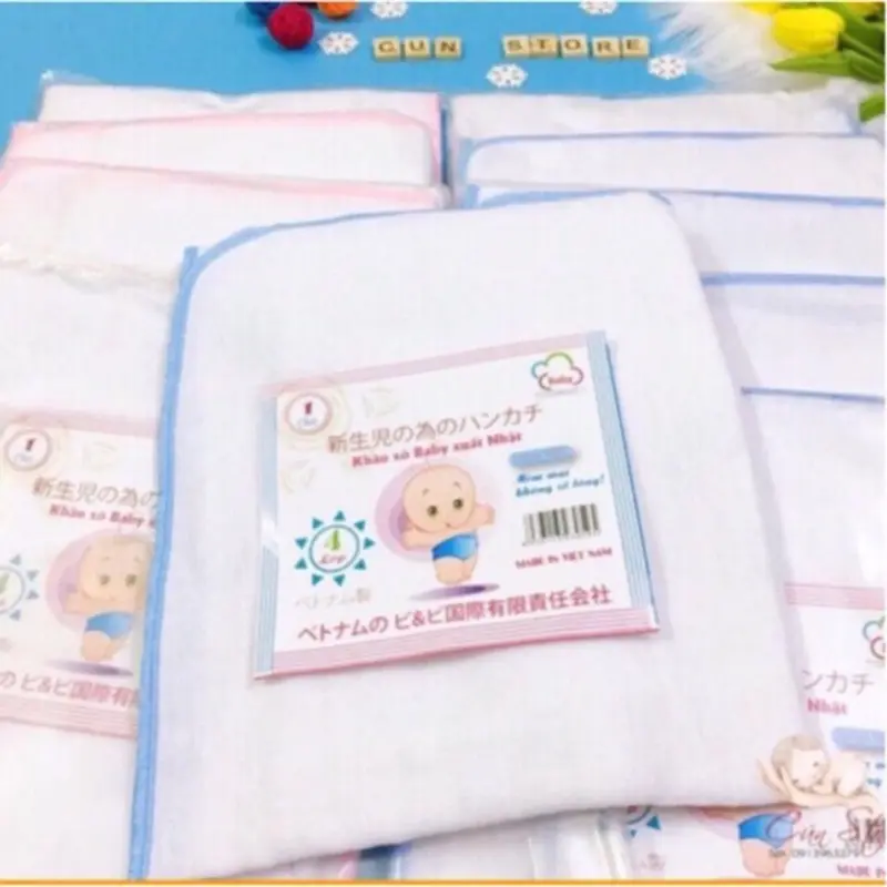 Khăn xô tắm Baby xuất nhật 4-6 lớp cho bé sơ sinh 2
