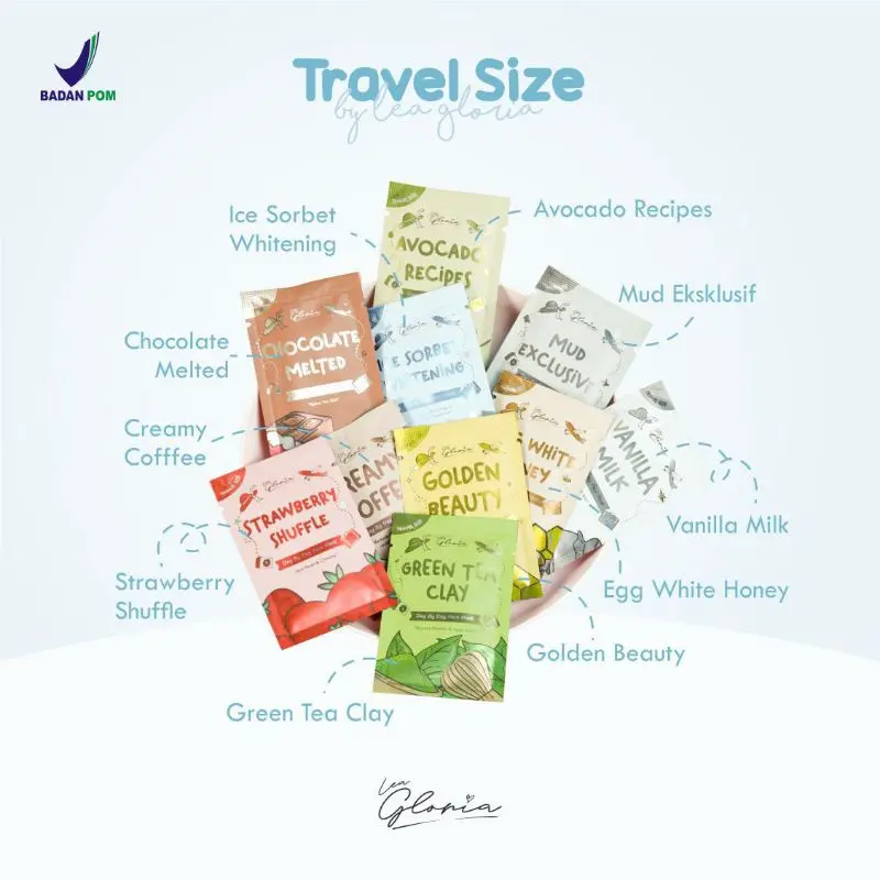 (READY) Lea Travel Size 10 gram Face Mask Day by Day Masker Wajah BPOM 0