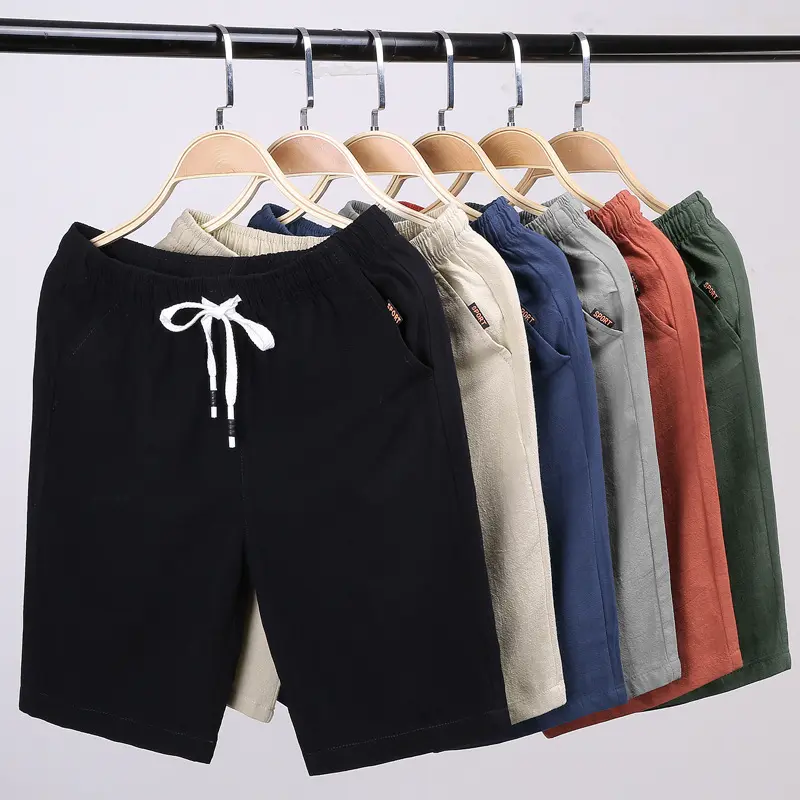 Quần Đùi 5 Tấc Cho Nam, Chất Liệu Cotton, Quần Đùi Mùa Hè 4xl, Mỏng Và Rộng Rãi, Quần Thể Thao Ngoại Cỡ Quần Lớn Hợp Xu hướng Quần Đùi Cướp Biển Quần Ống Túm Menswear
