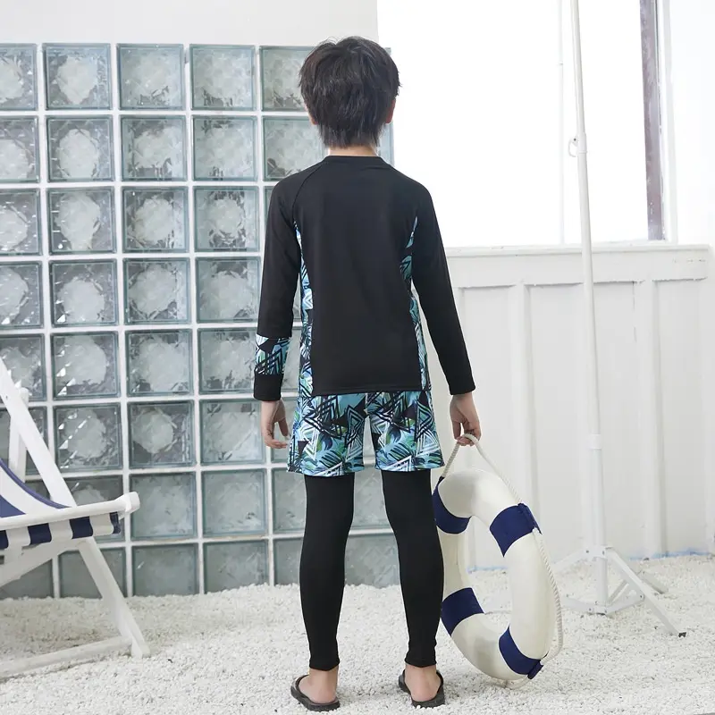 Bộ Đồ Bơi, Dài Tay, Bảo Vệ Tia Cực Tím, Thoải Mái, Dành Cho Bé Trai Và Bé Gái, Thích Hợp Cho Trẻ 2-14 Tuổi, Bộ Đồ Bơi Trẻ Em, Bộ Đồ Bơi Bé Trai, Bộ Đồ Bơi Bé Gái 4