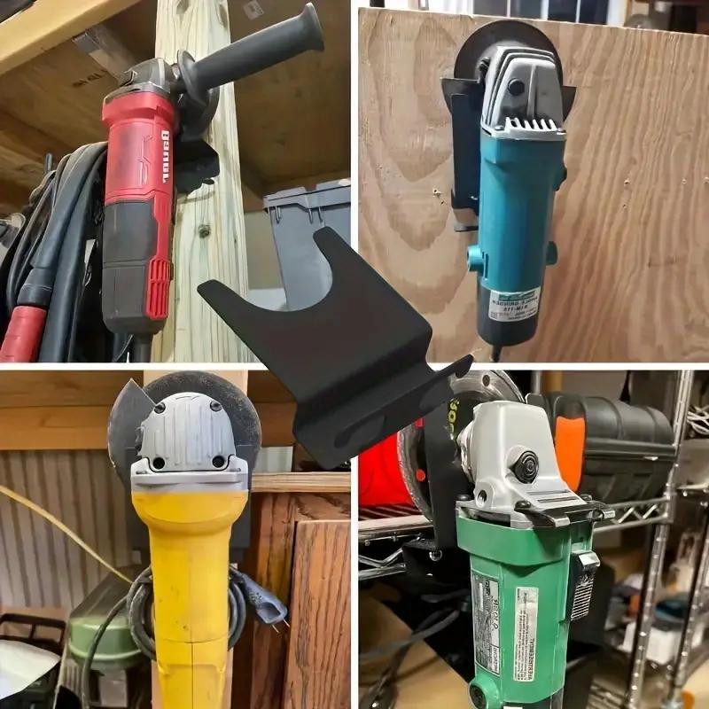 Product Introduction of Angle Grinder Wall Mounted Bracket, Durable Power Tool Storage Organizer Holder, Easy Wire Placement Tool Holder for Home & Office 5