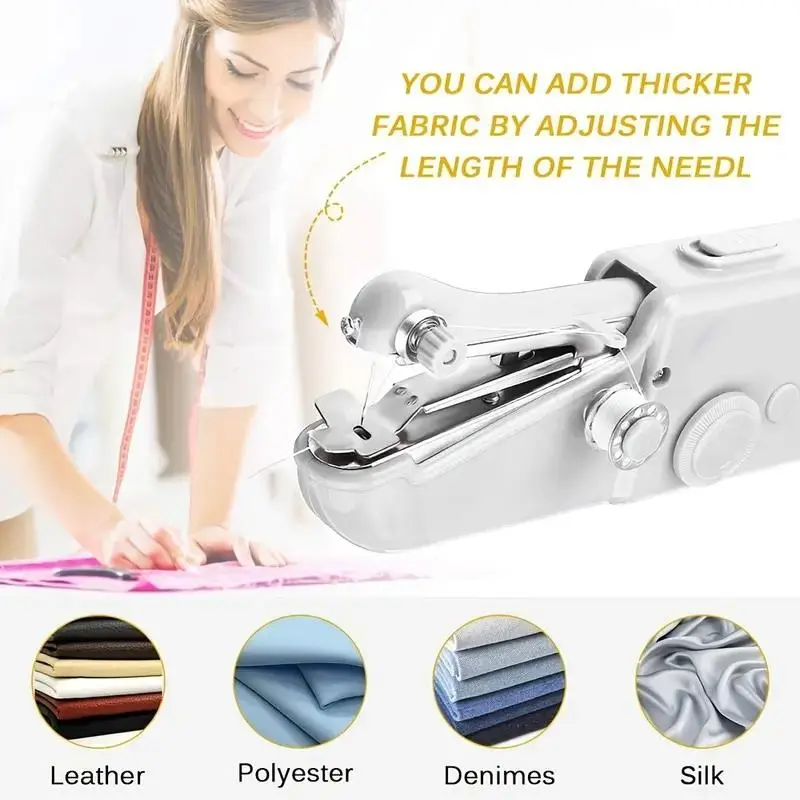 Mini Handheld Sewing Machine without Battery, Portable Electric Stitcher Sewing Machines, Sewing Supplies for Home Use, Gadgets For The Home, Gift, Teen Girl Gifts, Trending Products 5