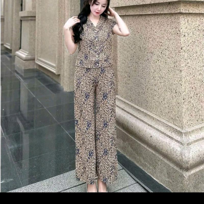 Bộ đồ nữ chất vải lụa Hàn dành cho chị em 6