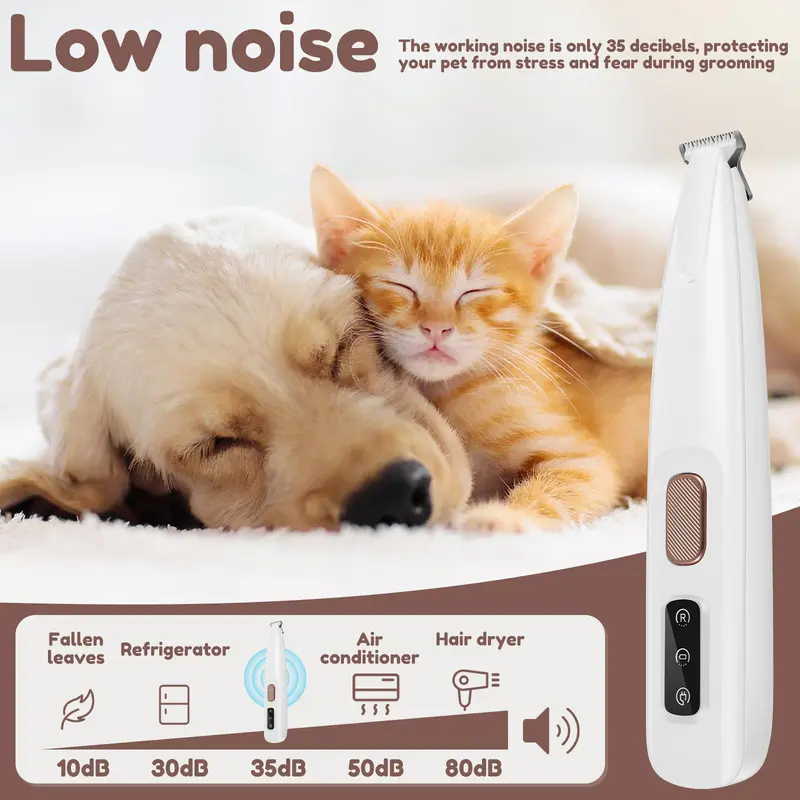 Rechargeable Pet Hair Trimmer, Multifunctional Pet Hair Shaver, Pet Grooming Tool for Dogs & Cats, Dog & Cat Grooming Supplies 5