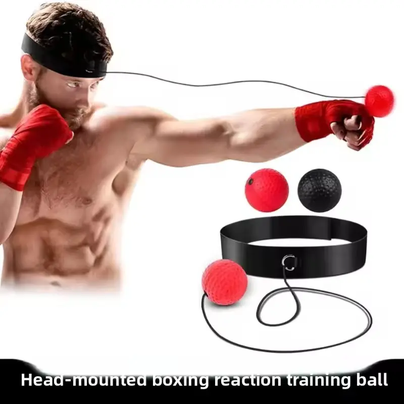 Reflex Ball Headband Bola Latihan Tinju / MMA Bela Diri Melatih Refleks Akurasi Koordinasi