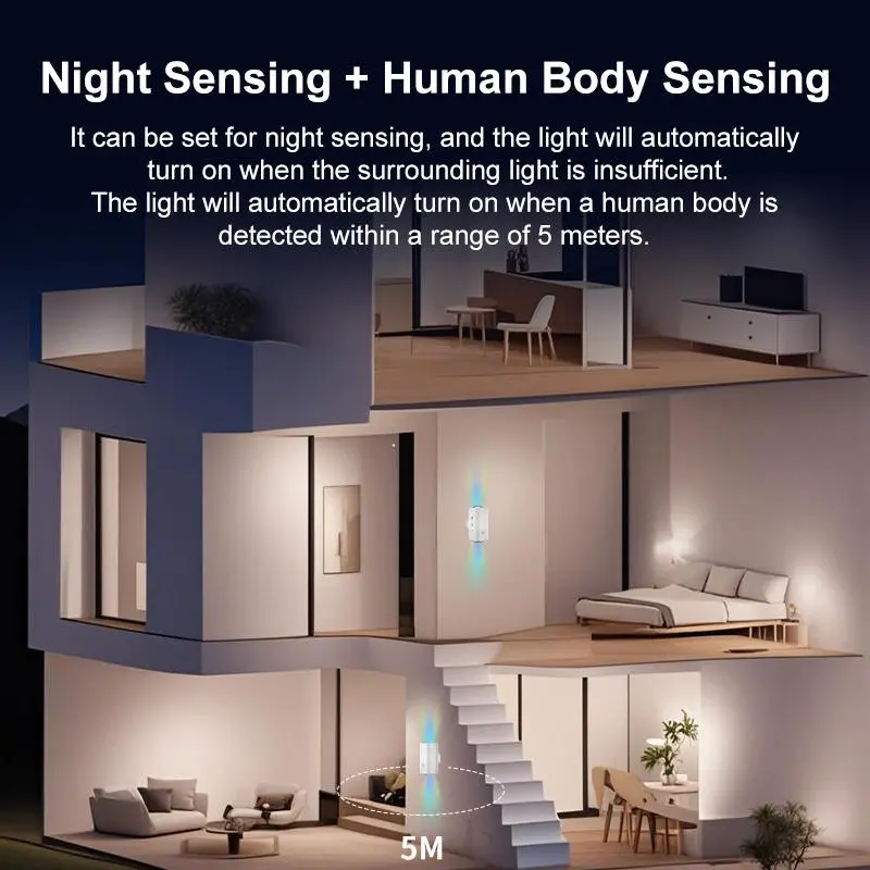 USB Rechargeable Wall Mounted Light, Motion Sensor Wall Light, Multipurpose Indoor Lighting for Entrance, Bedroom, Desk, Wardrobe 7