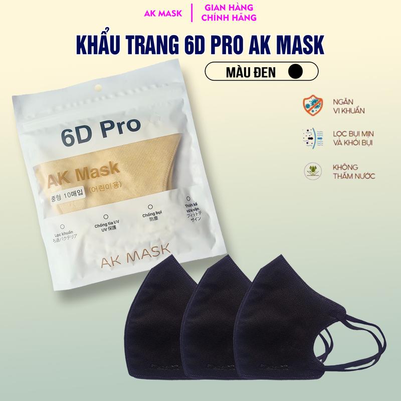 combo 200 chiếc khẩu trang AK MASK 6D PRO mẫu mới cao cấp 3