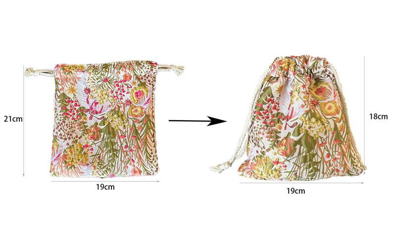 Product Introduction of Túi Vuông Nhỏ Thiết Kế Hoa Đầy Màu Sắc, Túi Cầm Tay Dây Rút, Thích Hợp Để Trang Điểm, Ví Và Hộp Đựng Bút Chì, Phong Cách Xuyên Biên Giới 0