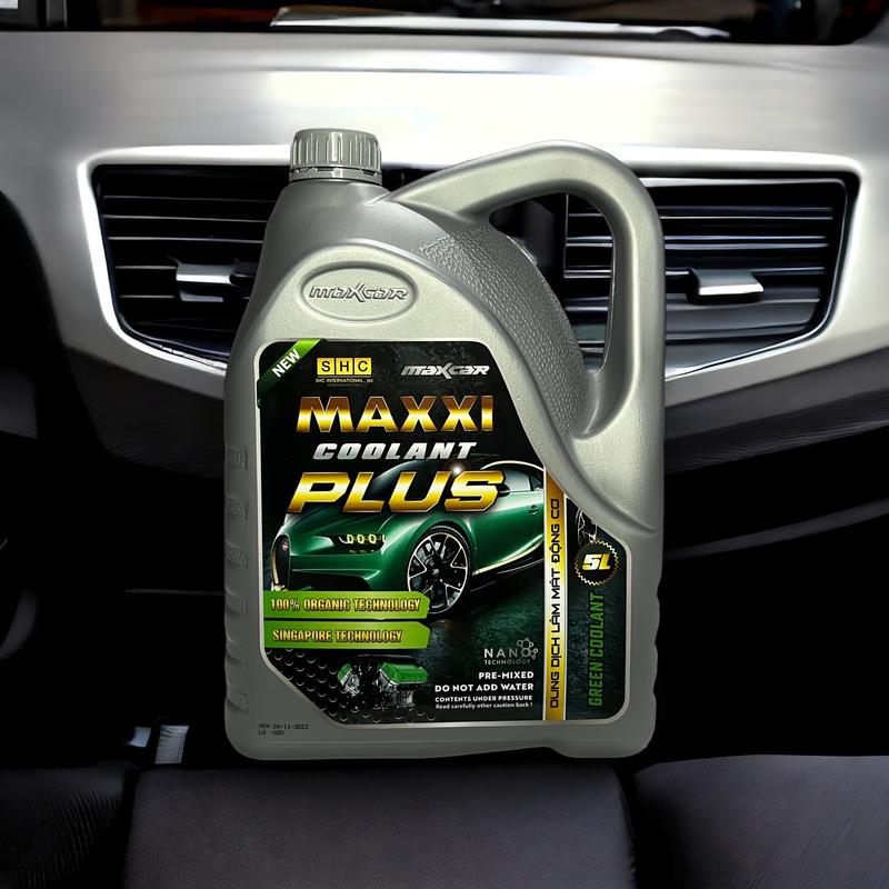 M4 : Nước làm mát động cơ oto Maxxicoolant Plus 30% , chuyên dụng dành cho xe 4 bánh , ô tô , car , auto chất lỏng đỏ Dầu